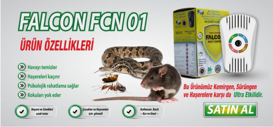 Falcon Elektronik FCN 01 Sivrisinek, Böcek Kemirgen ve Sürüngen Kovucu 2026